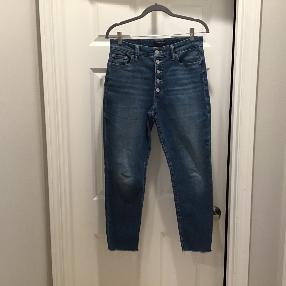 Lucky Brand Button Up Skinny Jeans Size 10/30